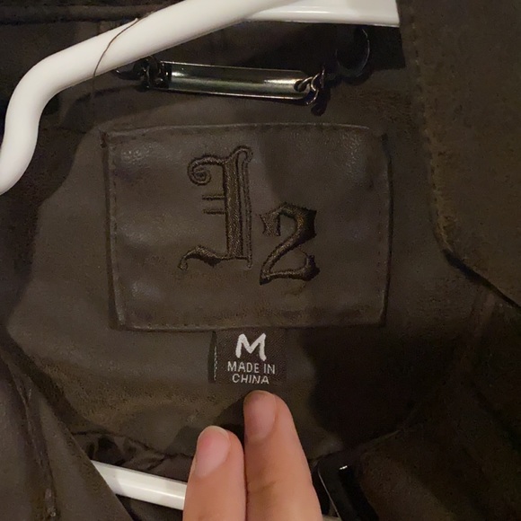 Brown leather jacket - Picture 2 of 3